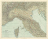 North Italy. w/o Trieste Tyrol. Lombardy Piedmont Veneto &c. STANFORD 1904 map