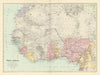 West Africa showing British Possessions. Nigeria Gold Coast. STANFORD 1904 map