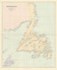 Newfoundland Labrador Cape Breton Island St Pierre & Miquelon STANFORD 1904 map