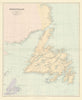 Newfoundland Labrador Cape Breton Island St Pierre & Miquelon STANFORD 1904 map