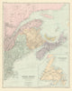Canada Maritime Provinces. Quebec New Brunswick Maine PEI. STANFORD 1904 map