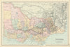Victoria, Australia. Explorers routes. Landscape observations. STANFORD 1904 map