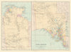 South Australia & Northern Territory. Explorers' routes. Large STANFORD 1904 map