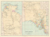 South Australia & Northern Territory. Explorers' routes. Large STANFORD 1904 map