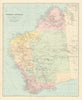 Western Australia. Districts. Explorers' routes. Large 66x55cm STANFORD 1904 map