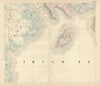 North Irish Sea. Isle of Man Whitehaven Belfast Down Wigtownshire BACON 1883 map