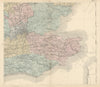 South East England Home counties Kent Sussex Essex Thames Estuary BACON 1883 map