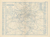 LONDON Rail & Underground Tube map antique map by GW BACON 1883 old