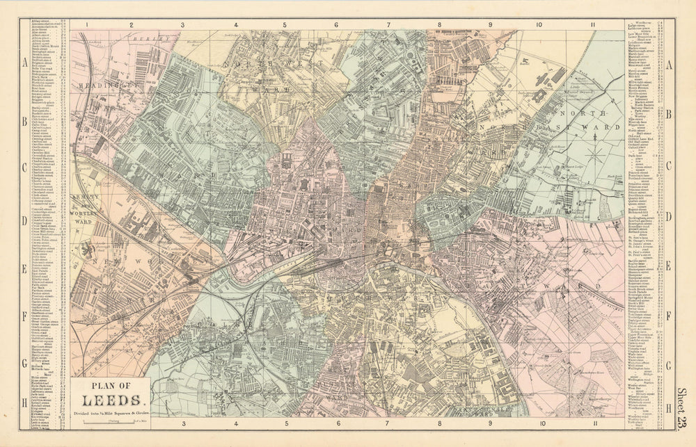 LONDON South East Docks Southwark Lambeth Lewisham town city plan BACON 1883 map