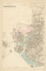 PORTSMOUTH Portsea Southsea Landport Gosport town city plan GW BACON 1883 map