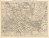 BIRMINGHAM, WOLVERHAMPTON, DUDLEY & Black Country by GW BACON 1883 old map