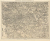SHEFFIELD, ROTHERHAM & environs. East Peak District. GW BACON 1883 old map