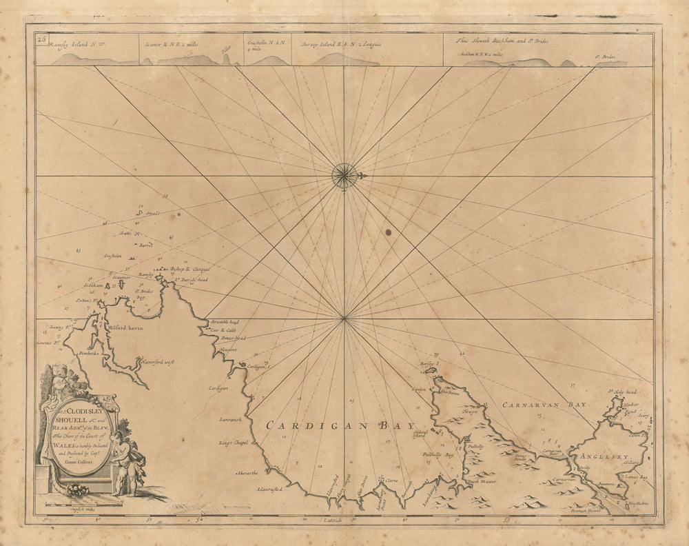 Coast of Wales sea chart. Cardigan Bay. Pembrokeshire Coast. COLLINS 1693 map