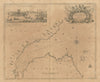 BELFAST LOUGH sea chart. 1690 William III at Carrickfergus. COLLINS 1693 map