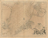 NORTH SEA coast chart. East Anglia Kent Holland Flanders. COLLINS 1693 old map