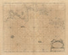 East Coast of Scotland, with the Isles of Orkney & Shetland. COLLINS 1693 map