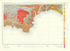 South Devon Riviera & Dorset coast geological survey sheet 22 Dartmoor 1964 map