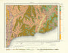 Sidmouth geological survey sheet 326 and 340. East Devon Jurassic Coast 1964 map
