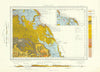 Whitby & Scalby geological survey sheet 35 and 44. North York Moors 1963 map