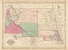 Johnson's Nebraska, Dakota, Idaho and Montana. Wyoming 1866 old antique map