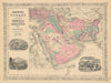 Johnson's Turkey In Asia, Persia, Arabia &c. Middle East. Abu Dhabi 1866 map