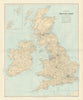 Railway map of the British Isles. England Ireland Scotland Wales. STANFORD 1894