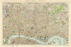 Central London N.E. City Clerkenwell Islington Hackney. STANFORD 1894 old map