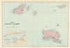 Channel Islands. Guernsey Jersey Alderney Sark Herm Caskets. STANFORD 1894 map
