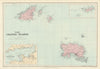 Channel Islands. Guernsey Jersey Alderney Sark Herm Caskets. STANFORD 1894 map