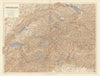 Switzerland & the Alps. Haute Savoie. Italian Lakes. Aosta. STANFORD 1894 map