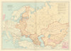 Russian acquisitions in Europe & Central Asia since 1689. STANFORD 1894 map