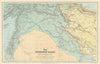 Euphrates Valley Syria Kurdistan Levant Iraq Persia Palestine. STANFORD 1894 map
