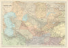 Central Asia. Trans-Caspian Aral Sea Khiva Bokhara Sirdaria STANFORD 1894 map