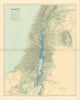 Palestine Holy Land Israel. Biblical & historical names. STANFORD 1894 old map