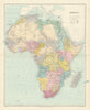 Africa. Congo Free Trade Area. British South Africa Company. STANFORD 1894 map