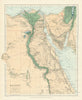 Egypt. Nile valley Sinai Red Sea Gulf of Aqaba Sharm el-Sheik. STANFORD 1894 map