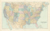 United States of America. North Dakota named State of Lincoln. STANFORD 1894 map