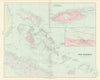 Bahamas. Turks & Caicos. New Providence. Nassau plan. 53x67cm. STANFORD 1894 map