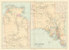 South Australia & Northern Territory. Explorers' routes. Large STANFORD 1894 map