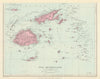 Fiji Archipelago. Vanua Levu. Viti Levu. Rotumah. STANFORD 1894 old map