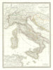Carte de l'Italie ancienne. Ancient Italy. LAPIE 1832 old antique map chart