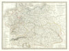 Carte de l'Allemagne… Germany Austrian Empire Prussia Poland. LAPIE 1830 map