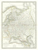 Carte de la Russie d'Europe. Russia in Europe. Ukraine Caucasus. LAPIE 1830 map