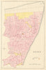 Bride Parish, Ayre Sheading, Isle of Man by James Woods 1829 old antique map