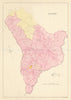 Santan [Santon] Parish, Middle Sheading, Isle of Man by James Woods 1829 map