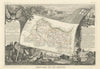 Département des BOUCHES-DU-RHÔNE. Decorative antique map/carte. LEVASSEUR 1856