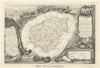 Département de la CORRÈZE. Decorative antique map/carte. Victor LEVASSEUR 1856