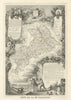 Département de la HAUTE-GARONNE. Decorative antique map/carte. LEVASSEUR 1856