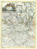 Zelanda, e parte orientale della Flandra. Flanders & Zeeland. CORONELLI 1696 map