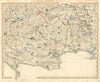 JURASSIC COAST, PORTLAND & PURBECK. Dorset Hampshire Wiltshire. CARY 1832 map